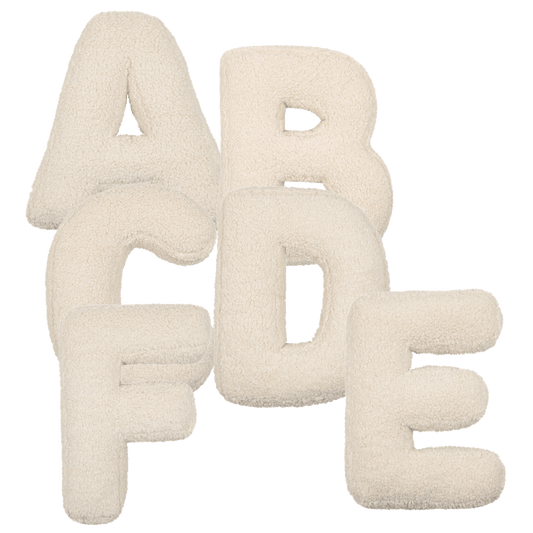 Set of 6 Boucle Letters - www.bettyshome.com