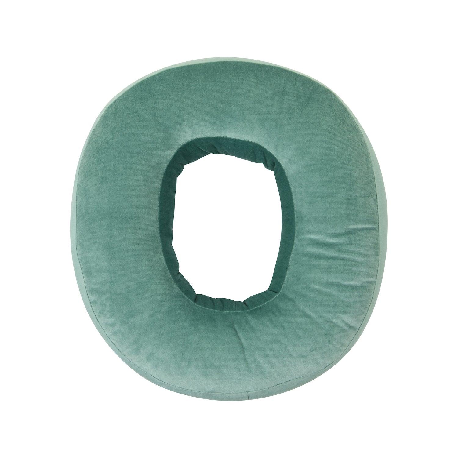 velvet letter pillow o mint by bettys home