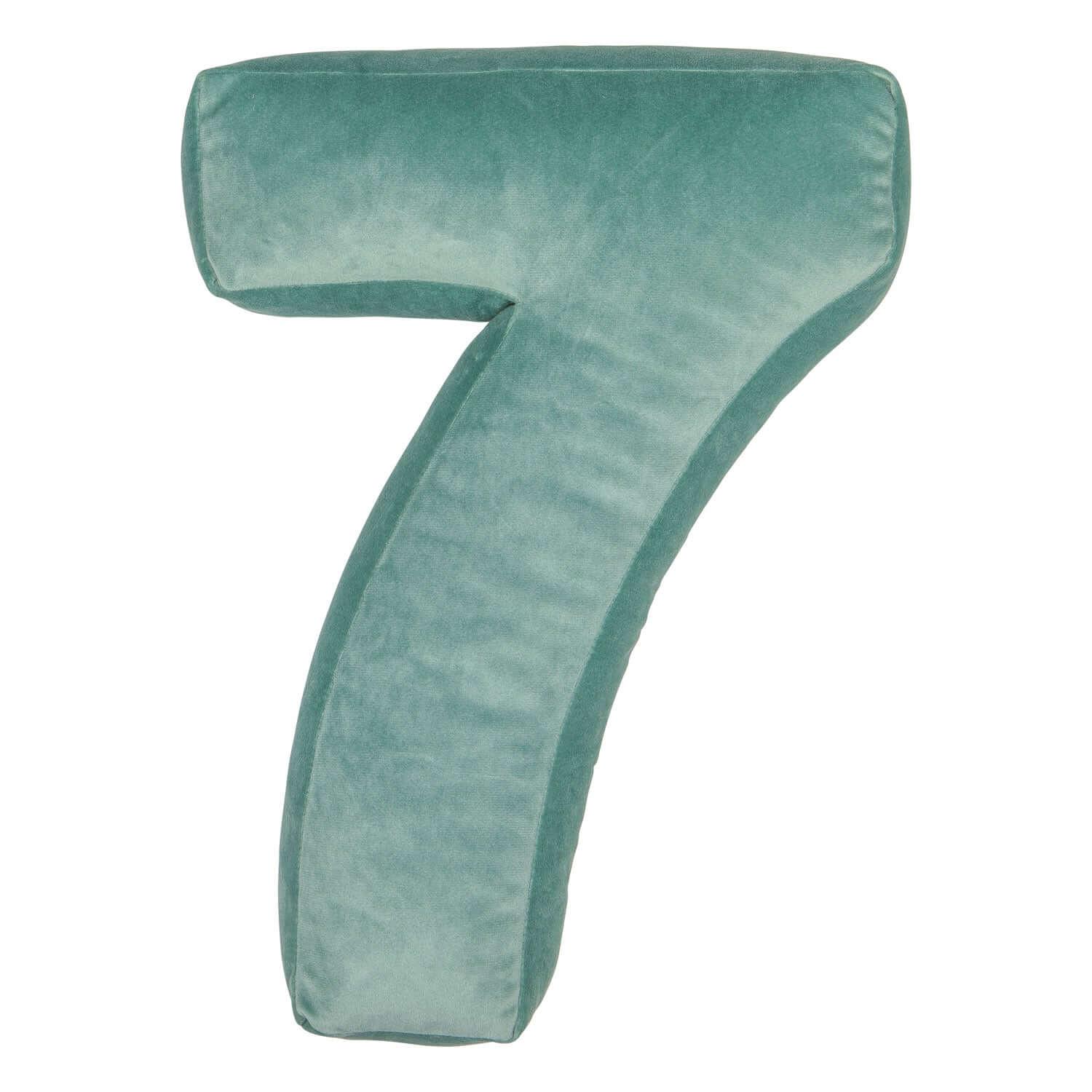 Velvet Number Cushion 7 | Number Cushion - www.bettyshome.com