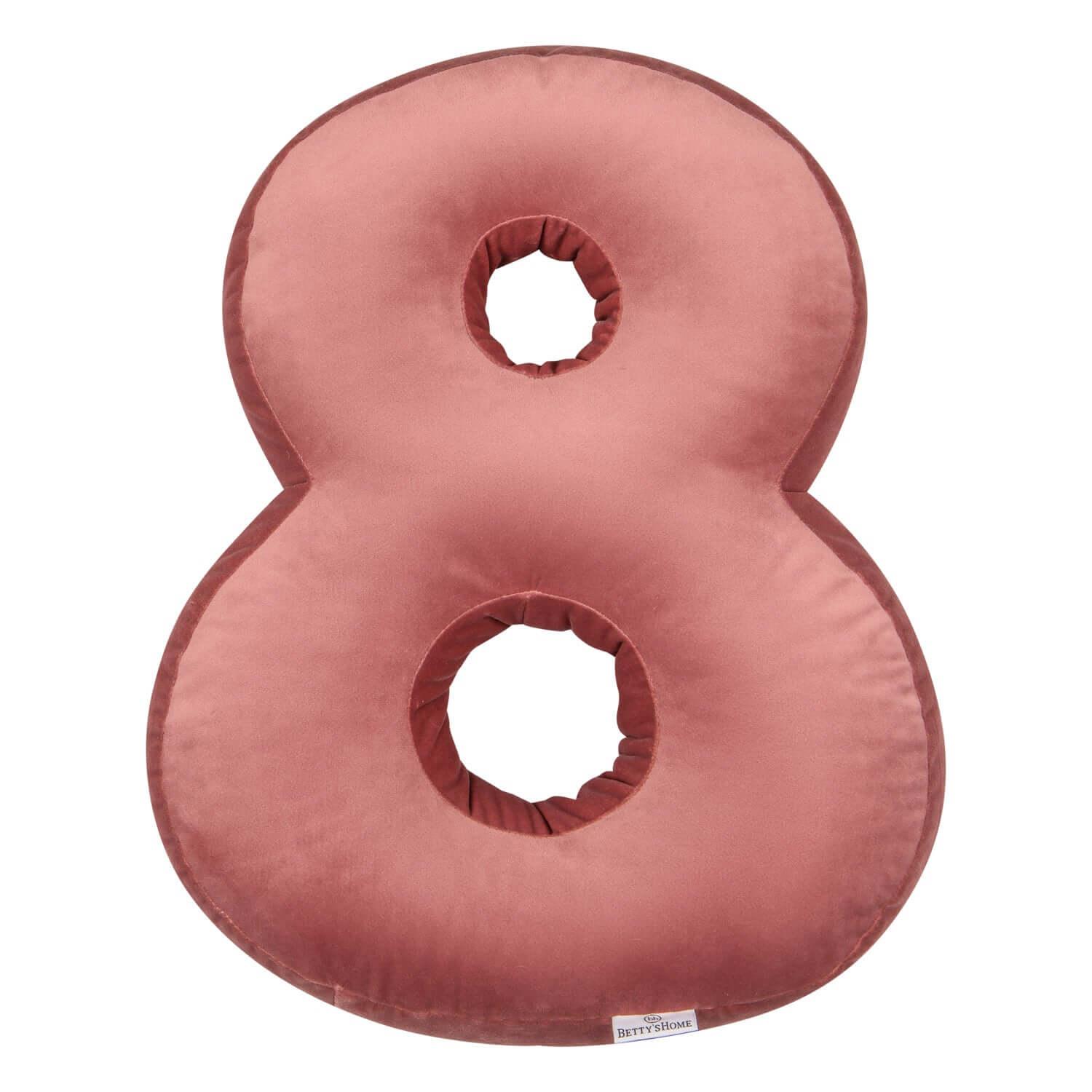 Velvet number cushion 8 | Number Cushion - www.bettyshome.com