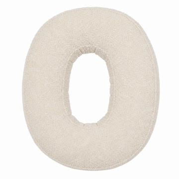 Coussin chiffre boucle 0 | Coussin numéro 0