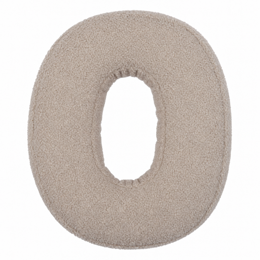 Cuscino cifra bouclé 0 | Cuscino numero 0