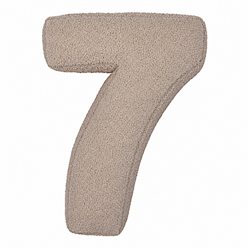 Cuscino cifra bouclé 7 | Cuscino numero 7