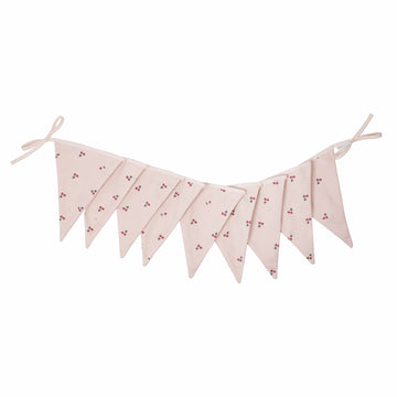 Bettys Home Cotton Cherry Garland. Triangle Garland with Cherries by bettys home