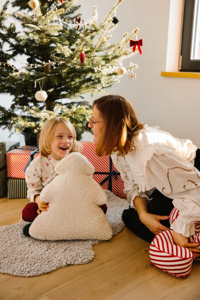 boucle Christmas tree cushion by bettys home candy cane cushion christmas tree cushion