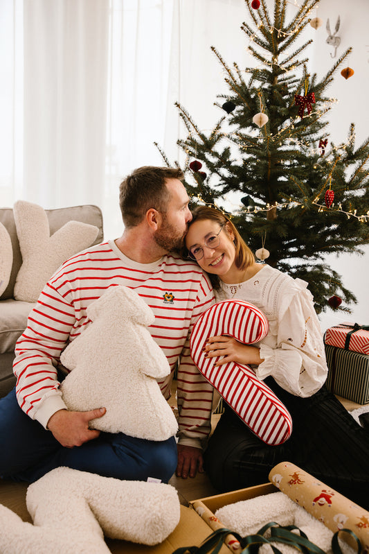 boucle Christmas tree cushion by bettys home candy cane cushion christmas tree cushion