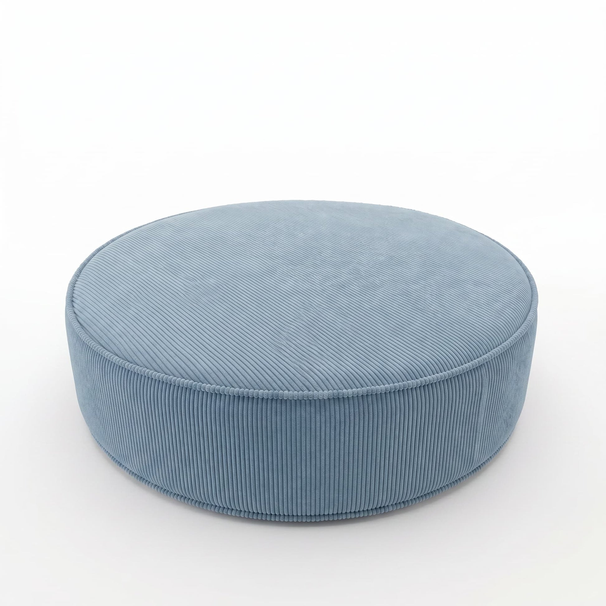 large corduroy floor pouf blue by Bettys home 