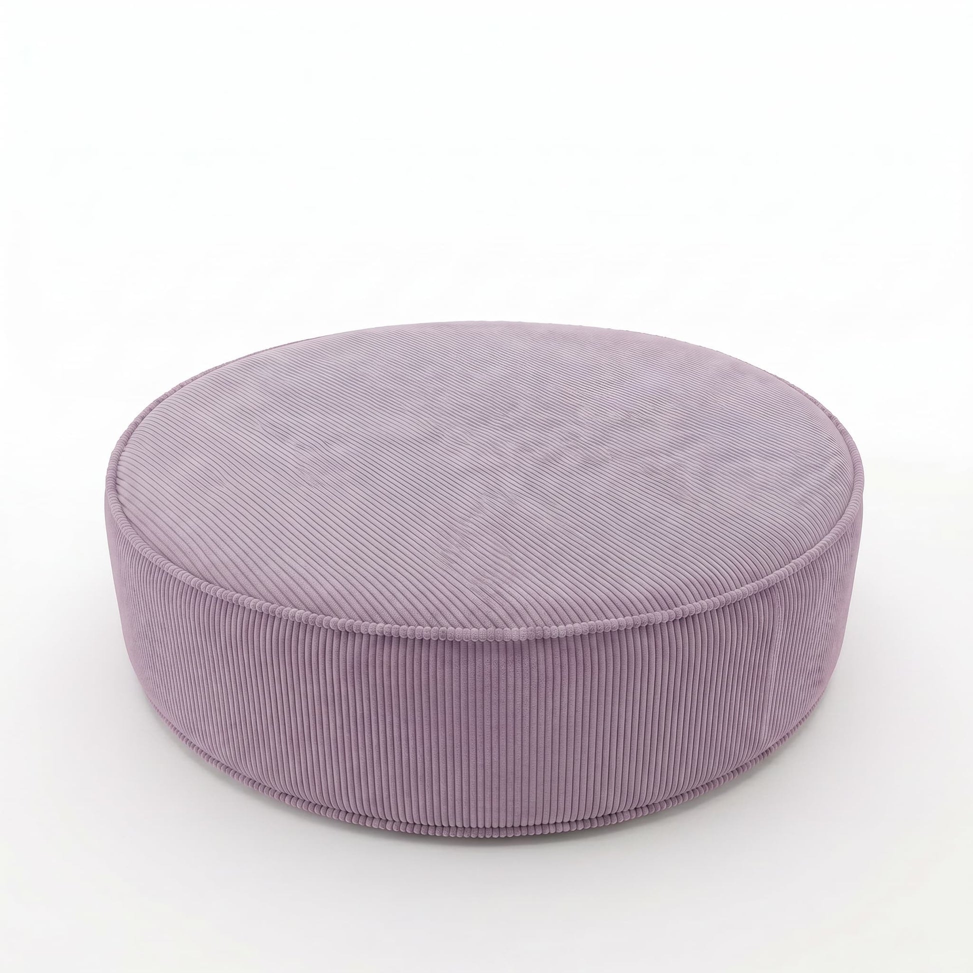 large corduroy floor pouf lavender by Bettys home 
