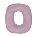 Corduroy Letter Cushion O by Bettys Home in lavender 