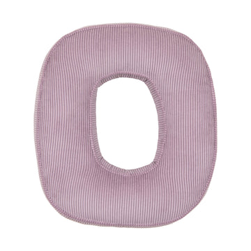 Corduroy Letter Cushion O by Bettys Home in lavender 