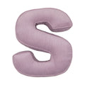 Corduroy Letter Cushion S by Bettys Home in lavender 