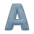 Corduroy Letter Cushion A by Bettys Home in blue 
