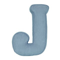 Corduroy Letter Cushion J by Bettys Home in blue 