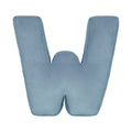 Corduroy Letter Cushion W by Bettys Home in blue 