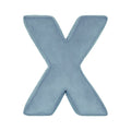 Corduroy Letter Cushion X by Bettys Home in blue 