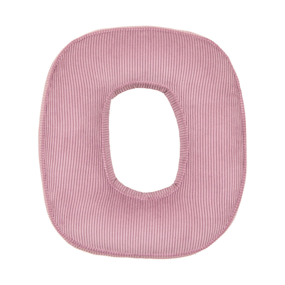 Corduroy Letter Cushion O by Bettys Home in pink 