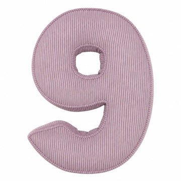 Cuscino cifra in velluto a coste 9 | Cuscino numero 9