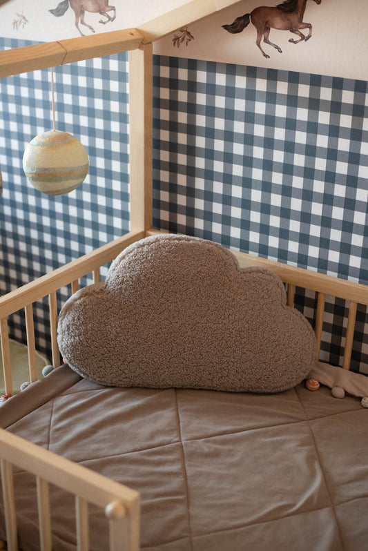 boucle cloud cushion mocha by bettys home. deco pillow kids gift idea. kids room decoration