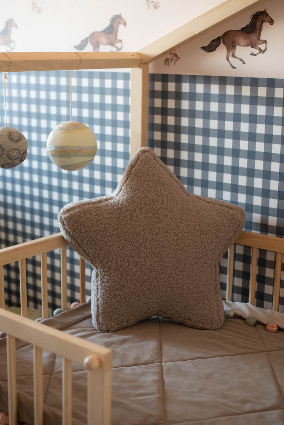 boucle star cushion by bettys home. deco pillow kids gift idea. kids room decoration