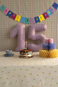 corduroy number cushion 1 and 5 by bettys home as a birthday decoration