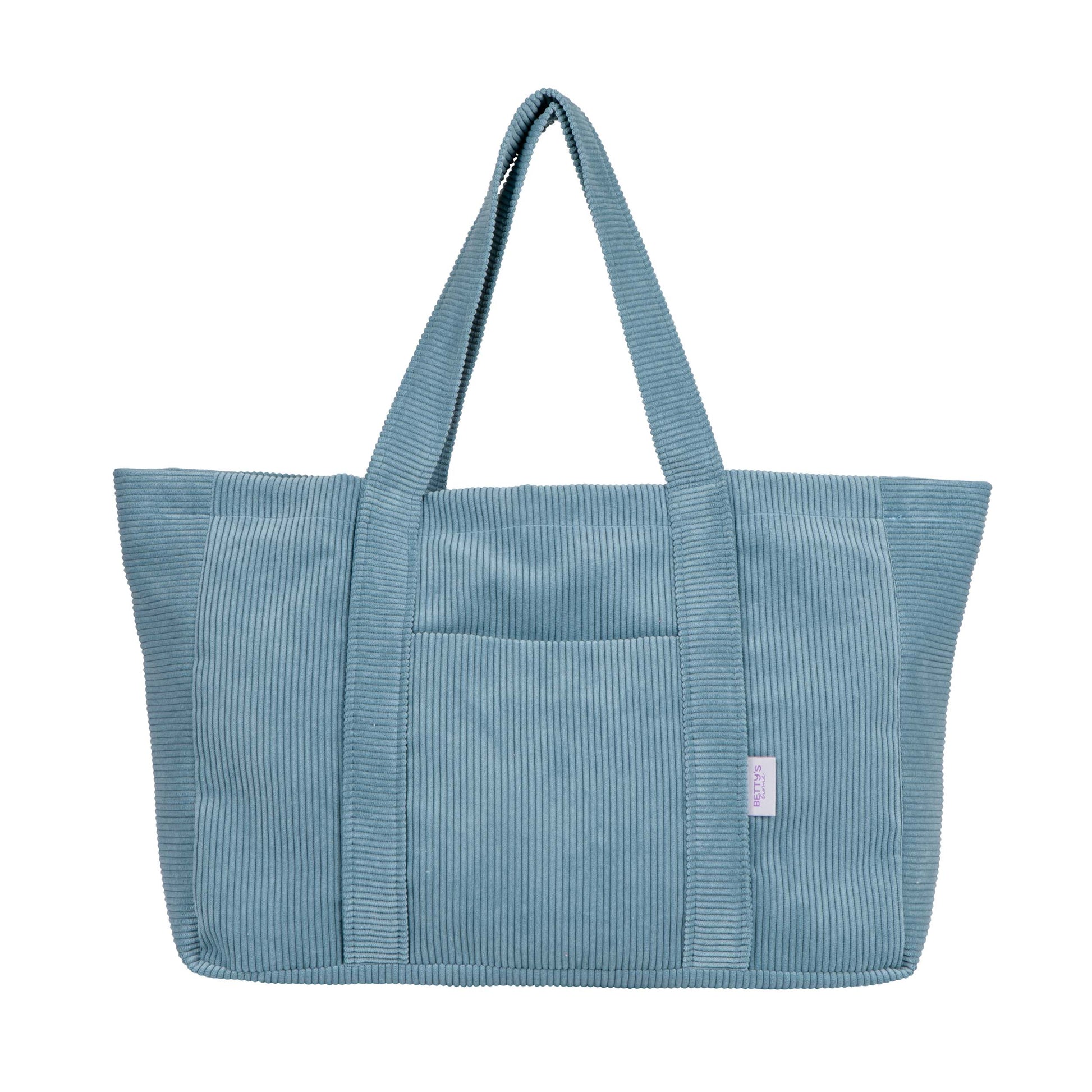 blue tote bag by bettys home. Corduroy Shopper Bag. Large Shopper Bag d