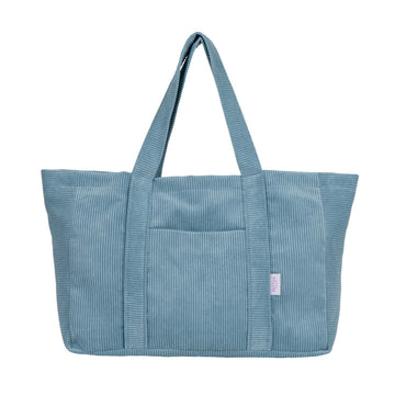 blue tote bag by bettys home. Corduroy Shopper Bag. Large Shopper Bag d
