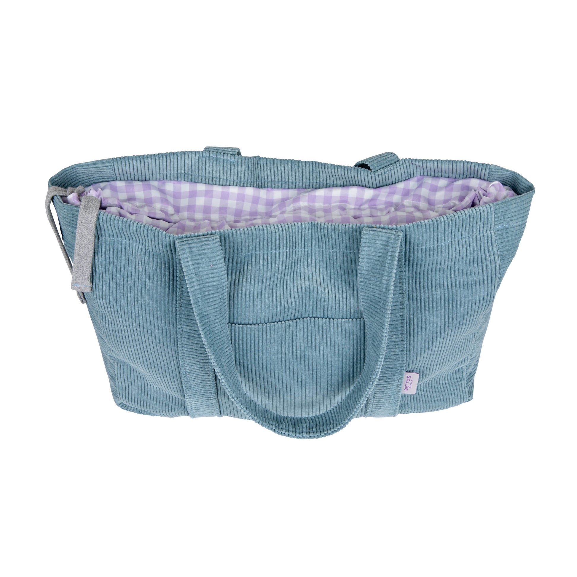 blue tote bag by bettys home. Corduroy Shopper Bag. Large Shopper Bag