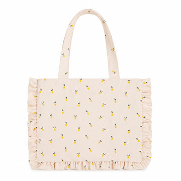 Lemon Ruffle Tote Bag | Lemon Frill Shopper Bag