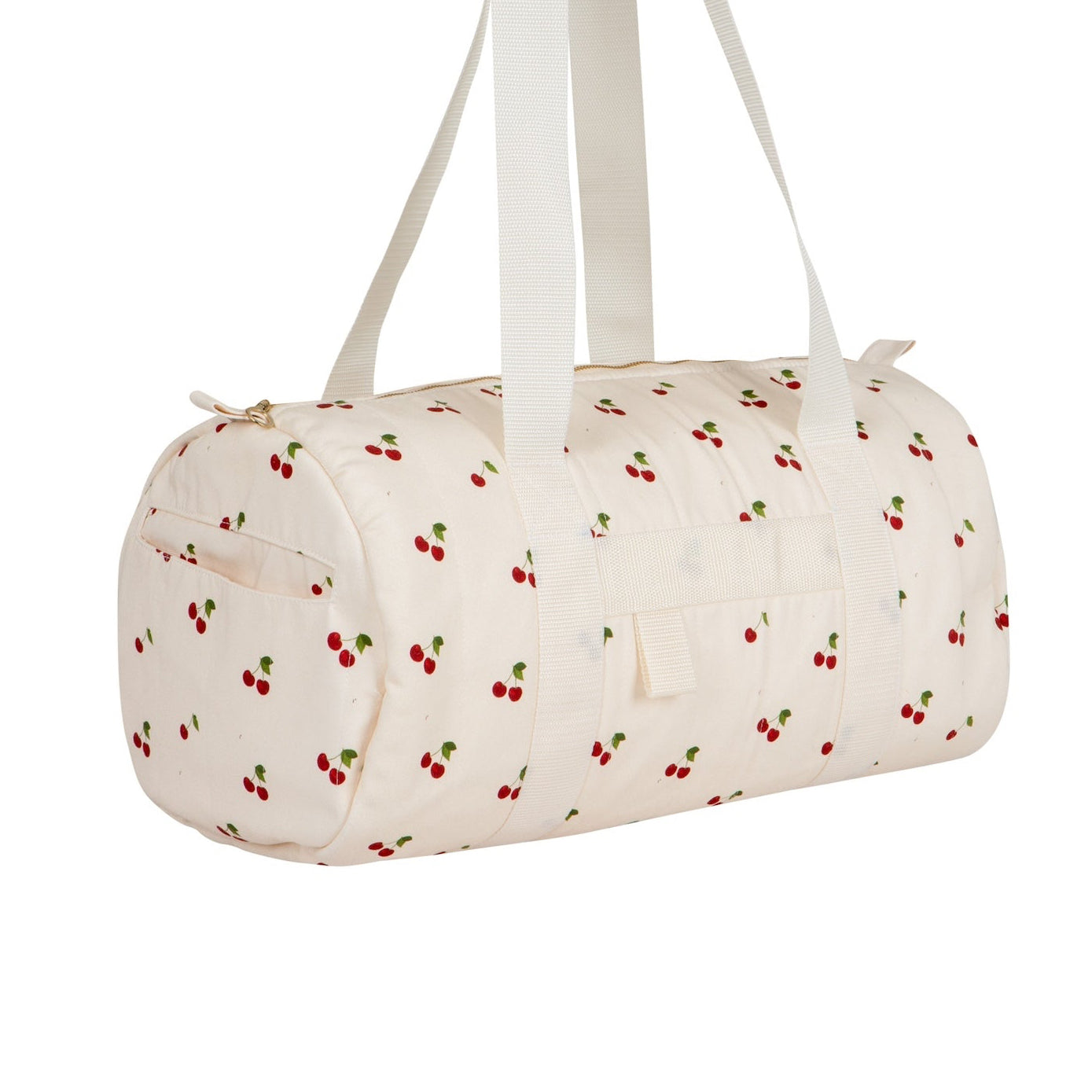 cherry duffle bag by Bettys home. Bag with cherry print  a
